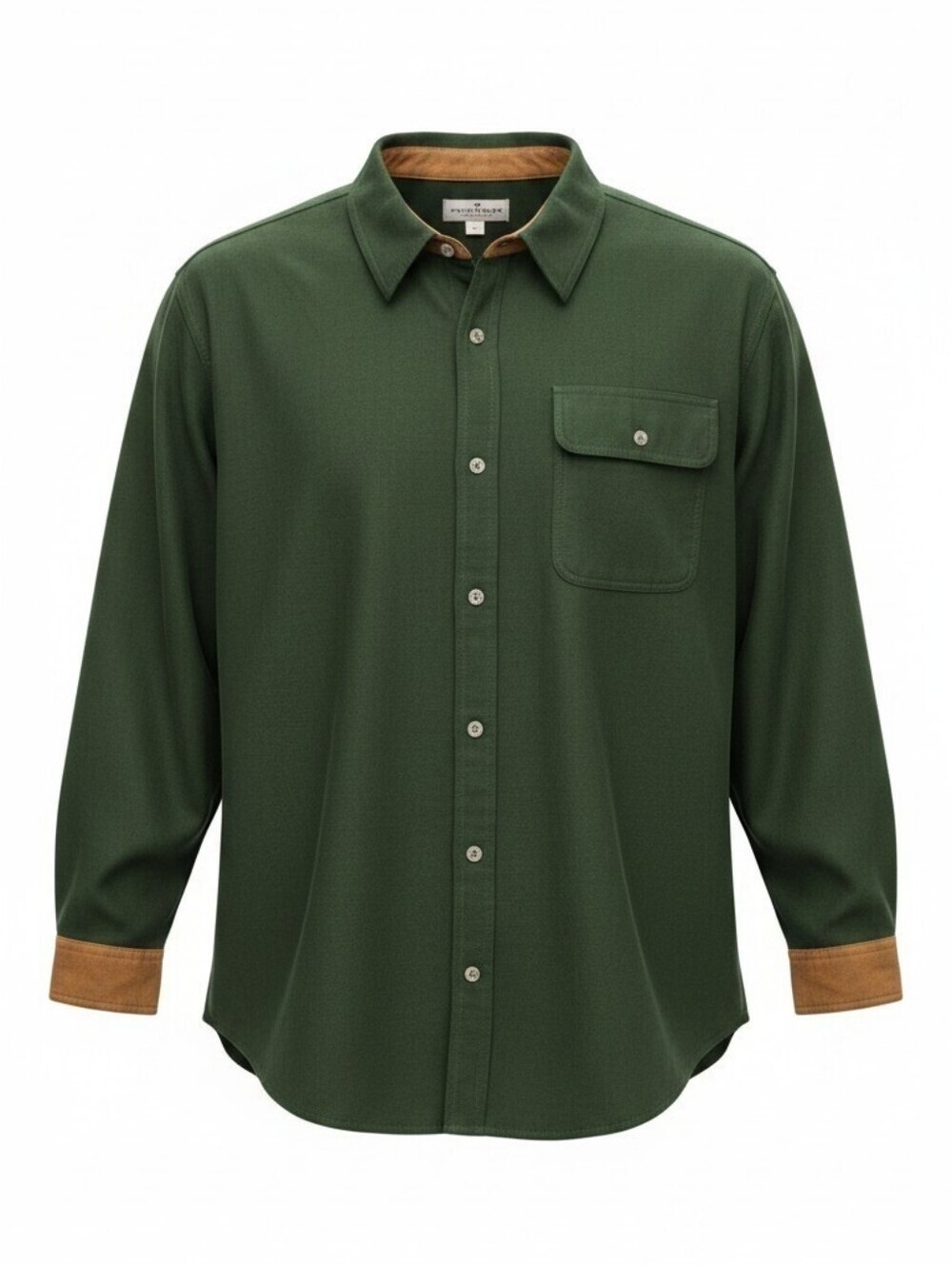 Legendary Whitetails Olive Green Shirt Jacket Corduroy Trim Men's 2XT Tall